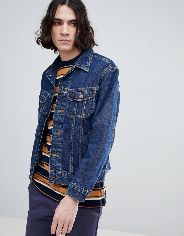 Lee Genderless Oversized Rider Denim Jacket - Blue
