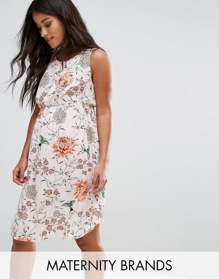 New Look Maternity Eastern Blossom Tea Dress - Pink