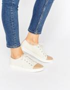 Monki Minni Canvas Shoe - Off White