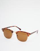 Asos Classic Retro Sunglasses - Brown