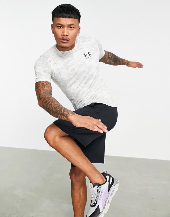 Under Armour Sportstyle Logo T-shirt In Gray Camo-grey