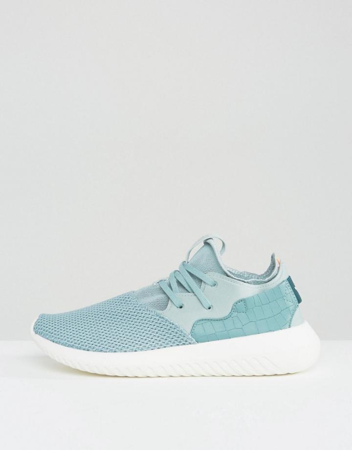Adidas Originals Teal Green Tubular Entrap Sneakers - Green