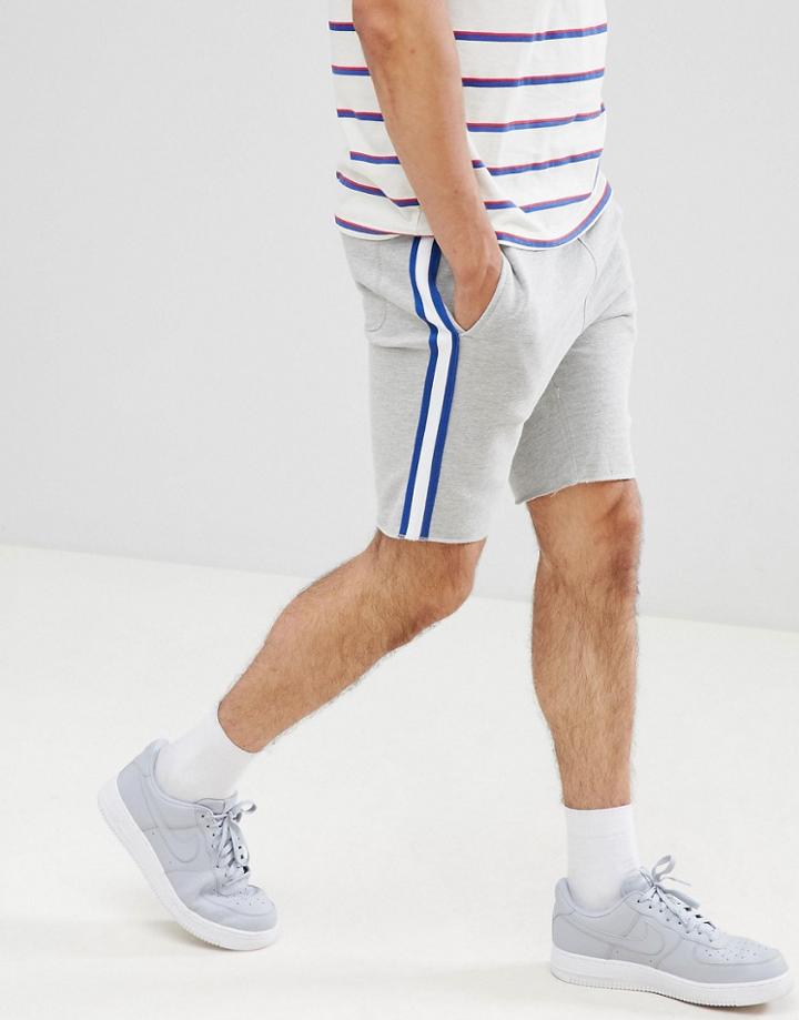 Jack & Jones Originals Taped Sweat Shorts - Gray