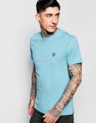 Lyle & Scott T-shirt With Eagle Logo In Aqua Marl - Aqua Marl