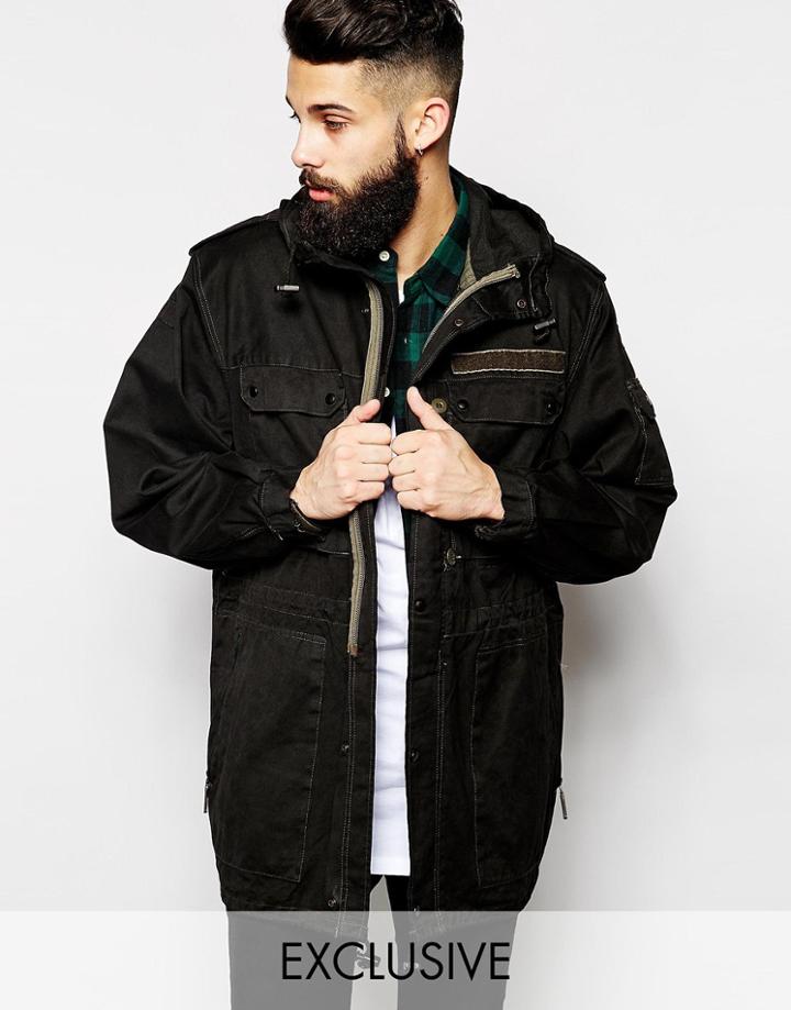 Reclaimed Vintage Military Parka - Khaki