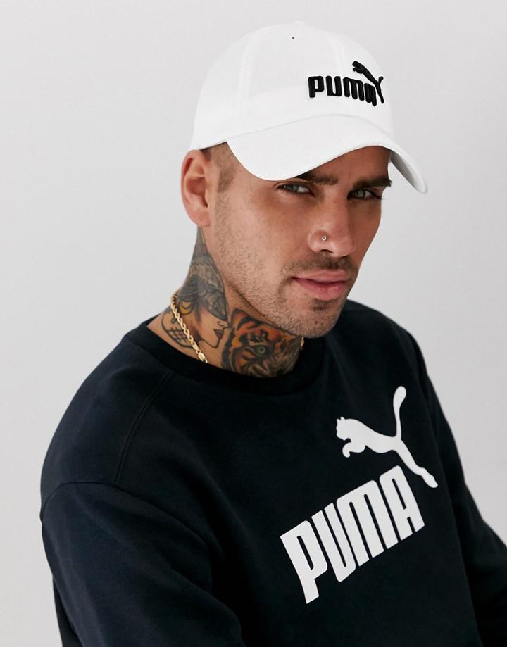 Puma Essentials Cap In White - White