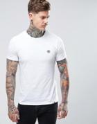 Pretty Green Mitchell Crew Neck T-shirt In White - White