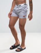 Ellesse Swim Shorts With Elastic Waistband In Gray - Gray