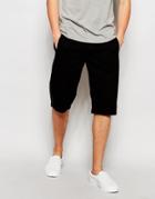 Asos Chino Shorts With Taping Detail - Black