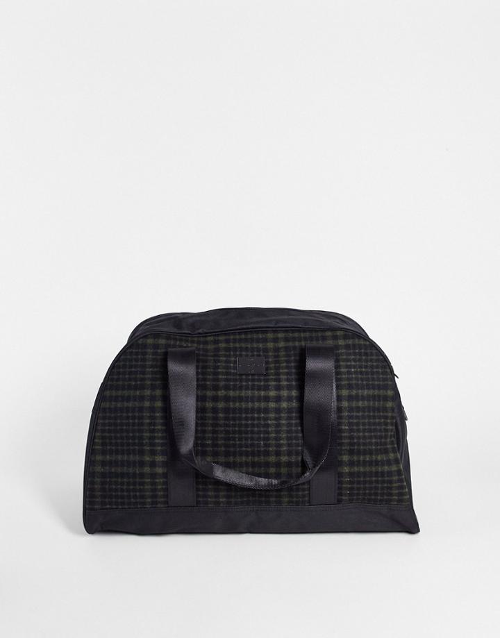Peter Werth Checked Carryall In Gray