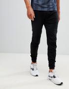 Asos Design Skinny Joggers In Lightweight Jersey - Black