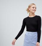 Monki Long Sleeve Soft Touch Jersey Top