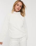 Glamorous Sweater In Faux Fur-white