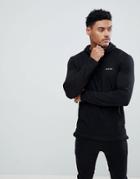 Nicce London Lounge Hoodie With Small Logo - Black