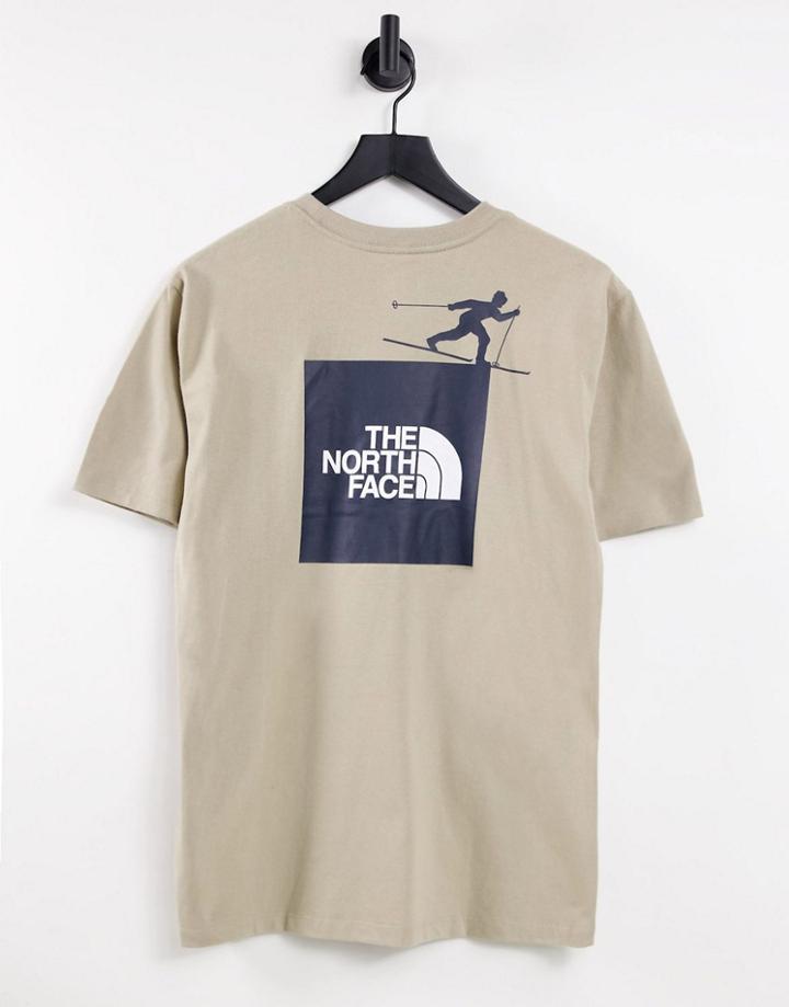 The North Face Altitude Problem Back Print T-shirt In Beige-brown