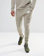 Good For Nothing Joggers With Distressing - Beige