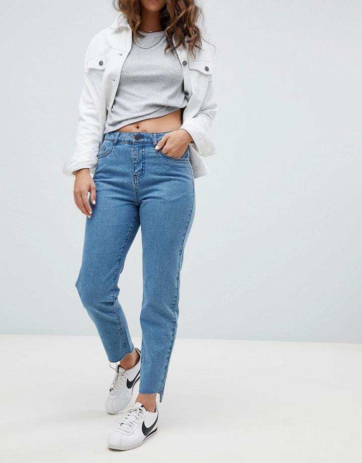 Noisy May Step Hem Jean - Blue