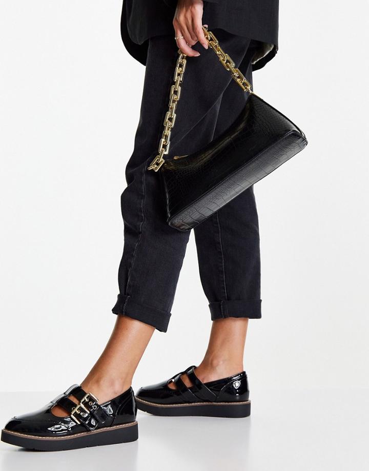 River Island Mary Jane-style Shoes In Black