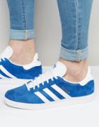 Adidas Originals Gazelle Trainers In Blue S76227 - Blue