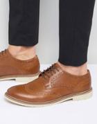 Tommy Hilfiger Metro Leather Brogues - Tan