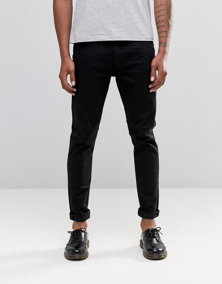 Cheap Monday Jeans Sonic Slim Fit Rinse Black - Black