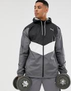 Puma Training Reactive Woven Jacket In Gray