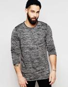 Only & Sons Spacedye Knitted Sweater - Black