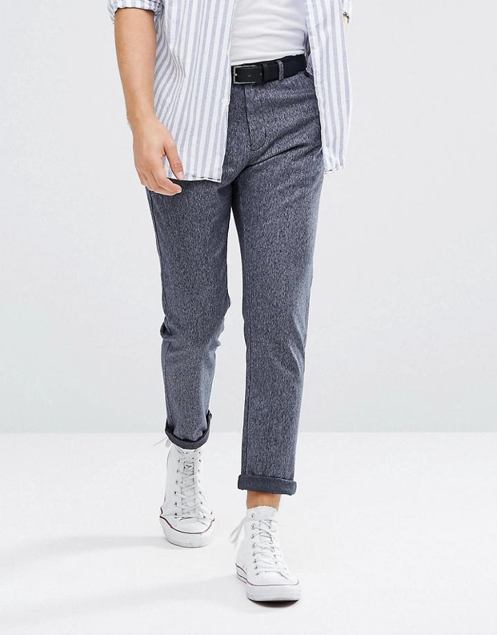Selected Homme Tapered Fit Pants With Pleat Detail - Gray