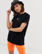 Asos Design T-shirt With Tiny Hello Symbol-black