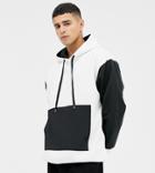 Noak Oversized Hoodie With Nylon Panels - White