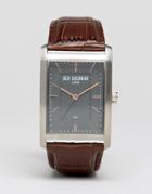 Ben Sherman Clerkenwell Professional Square Leather Watch Wb013e - Black