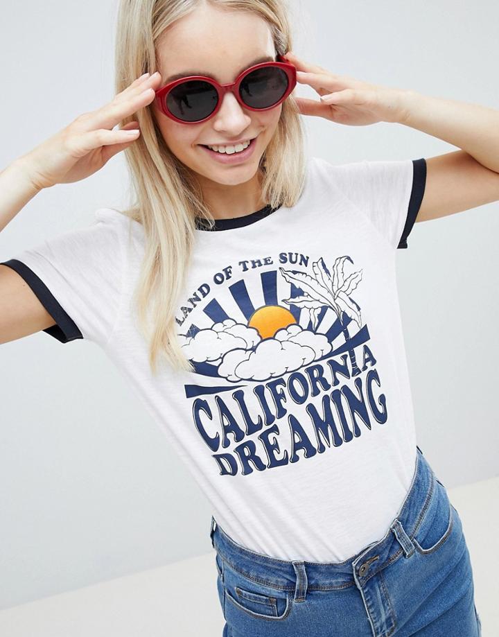 Brave Soul Califonia Dreaming T Shirt - Multi