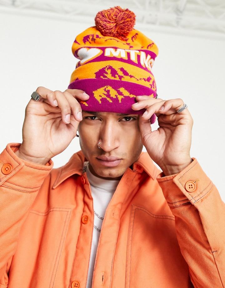 The North Face Ski Tuke Beanie In Orange