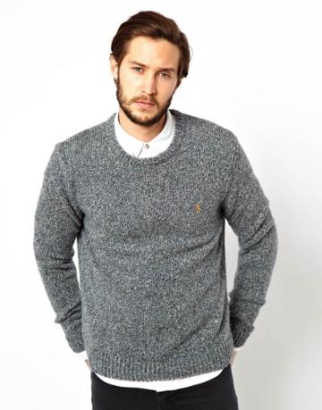Farah Vintage Sweater With Fleck Pattern