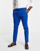 New Look Skinny Suit Pant In Bright Blue