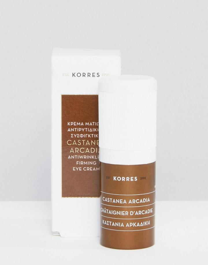 Korres Castanea Arcadia Anti-wrinkle And Firming Eye Cream 15ml - Clear