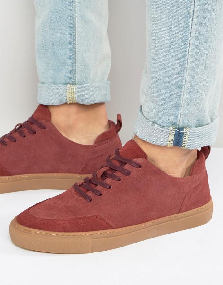 Zign Suede Sneakers - Red