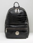 Versace Jeans Large Croc Backpack - Black
