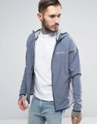 Columbia Heather Canyon Softshell Jacket Hooded In Navy Marl - Navy