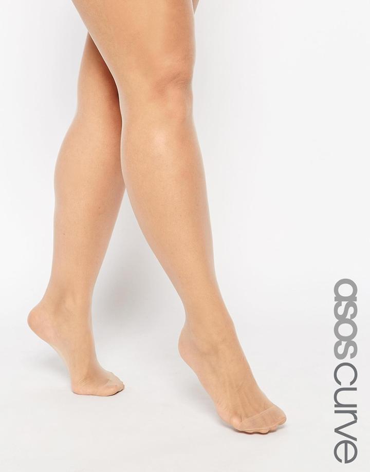Asos Curve 'new Improved Fit' 15 Denier Tights - Natural Nude