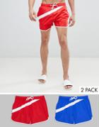 Brave Soul 2 Pack Swim Short - Multi