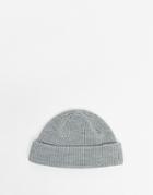 Weekday Stan Beanie Hat In Gray Melange