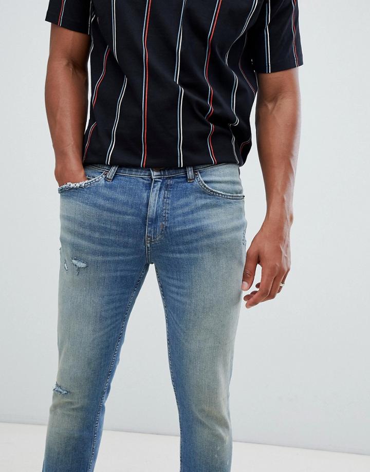 Cheap Monday Skinny Jeans In Blue - Blue