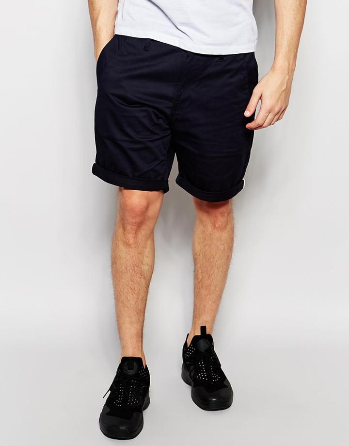 G-star Chino Shorts Bronson Slim Fit In Mazarine Blue - Mazarine Blue