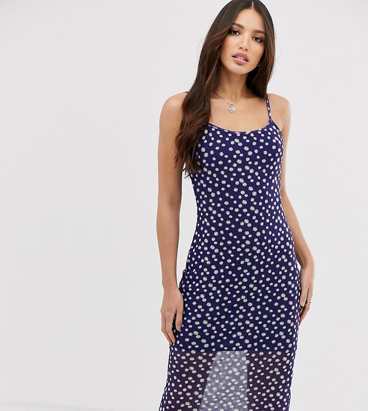 Glamorous Tall Midi Cami Dress In Daisy Print