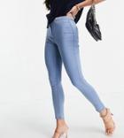 Parisian Tall Skinny Jeans In Light Blue-blues