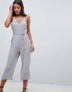 Ax Paris Relaxed Jumpsuit - Gray