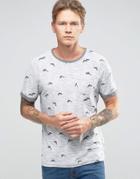 Bellfield Dolphin Printed T-shirt - Gray
