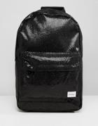 Spiral Glitter Black Glamour Backpack - Black