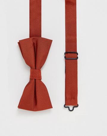 Twisted Tailor Bow Tie In Rust - Brown